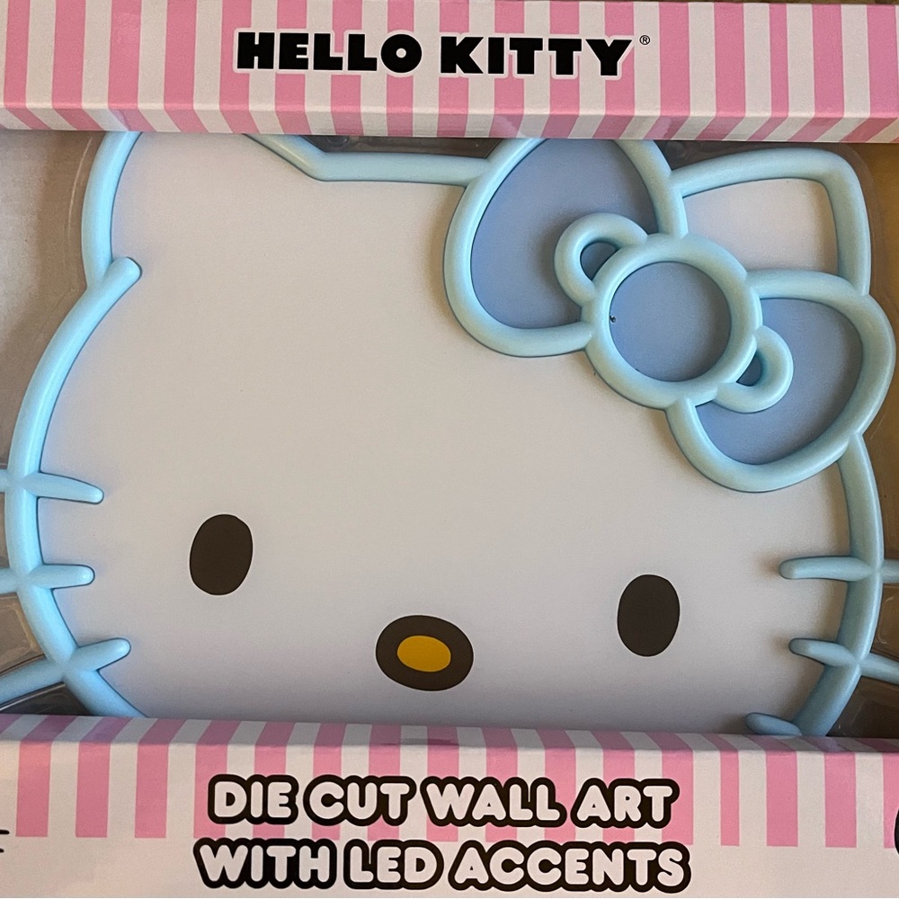 Hello Kitty Die Cut Wall Art w LED Accents